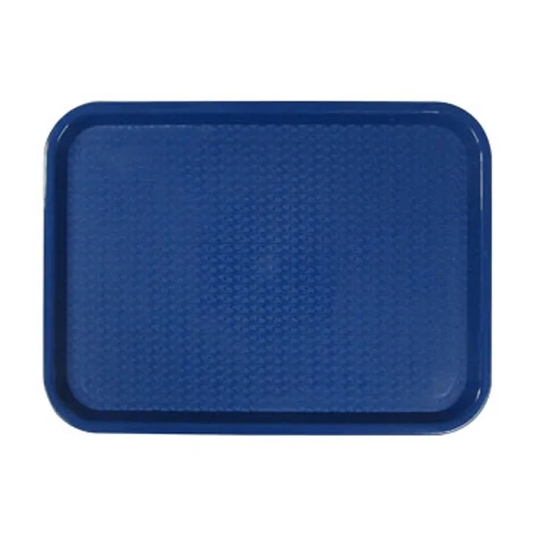 Bandeja de comida rápida azul