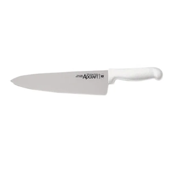 Cuchillo recto 10" mango blanco