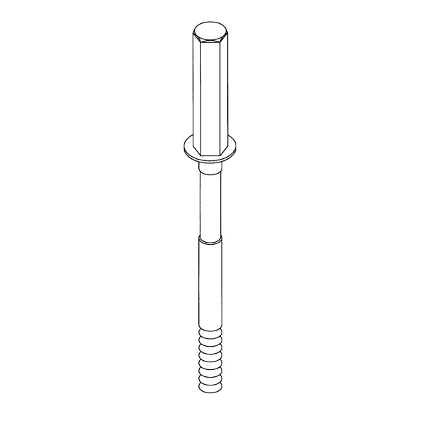 Tornillo corto hex. p/Hollymatic