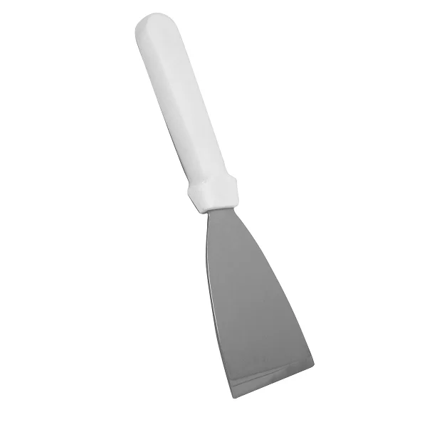 Espátula p/plancha mango blanco