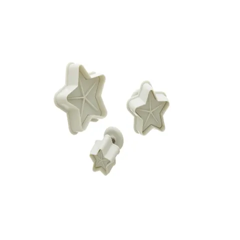 Cortadores tipo estrella 3 piezas Ateco